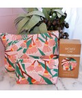 Cosmetic Bag | Blossom Branches | Linen | Large
